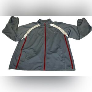 Starter Jacket And Pants Set Mens XL Gray Stripe Full Zip Track DRI-STAR Vintage